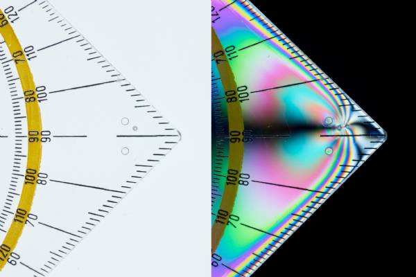 Polfilter im Durchlicht